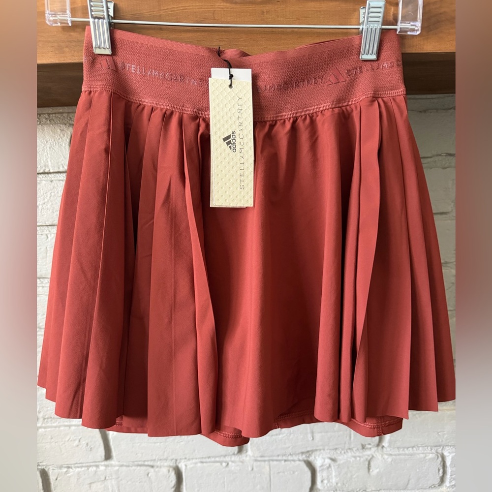 Adidas by Stella McCartney Women's Burnt Orange Pleated Skirt size S
